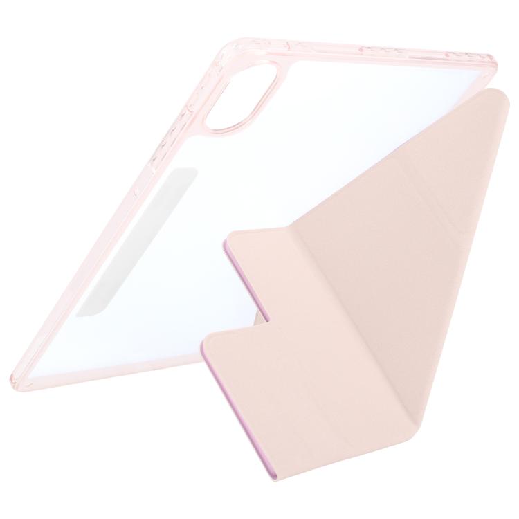 For Huawei MatePad Air 12 2024 Magnetic Detachable Dual-Clasp Acrylic Deformation Leather Tablet Case