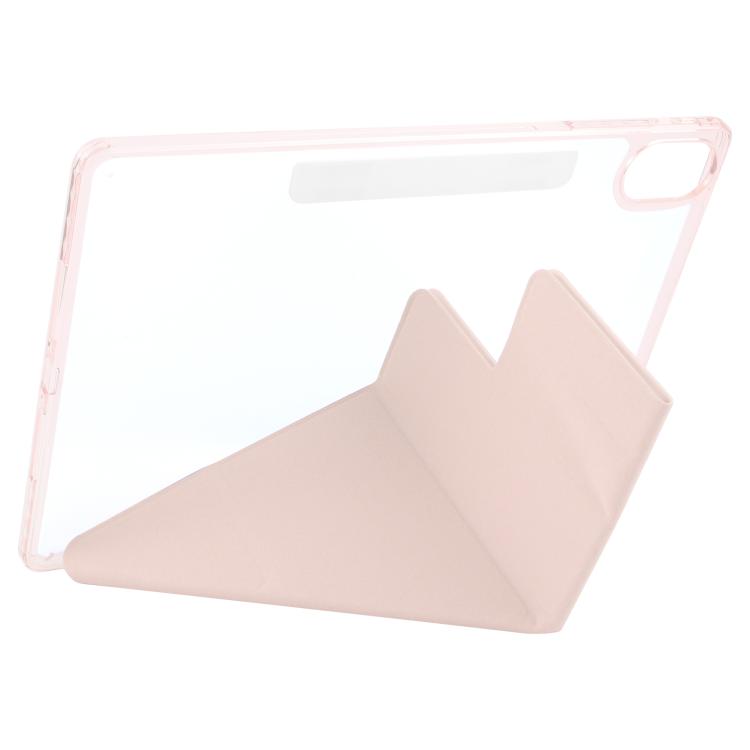 For Huawei MatePad Air 12 2024 Magnetic Detachable Dual-Clasp Acrylic Deformation Leather Tablet Case