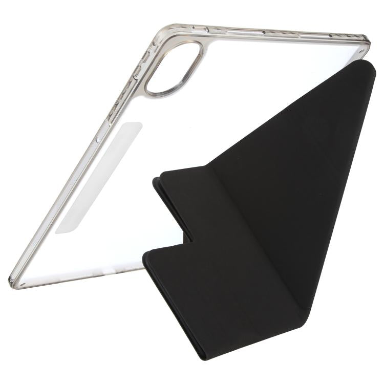 For Huawei MatePad Air 12 2024 Magnetic Detachable Dual-Clasp Acrylic Deformation Leather Tablet Case