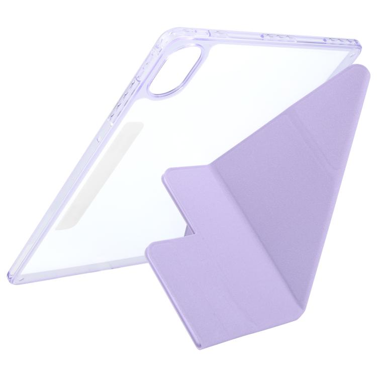 For Huawei MatePad Air 12 2024 Magnetic Detachable Dual-Clasp Acrylic Deformation Leather Tablet Case