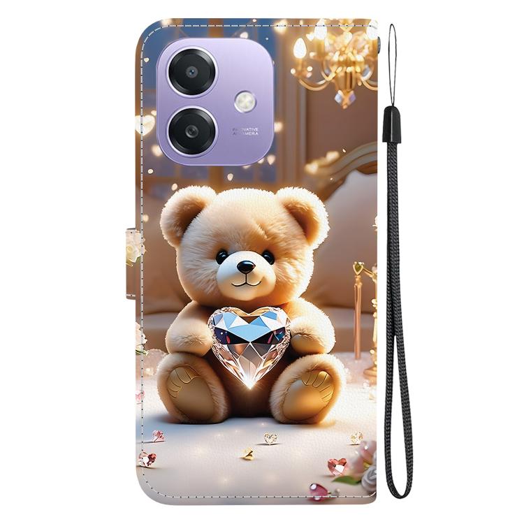 For OPPO A5x / A3x / A3 5G / 4G / A60 5G Crystal Texture Colored Drawing Leather Phone Case