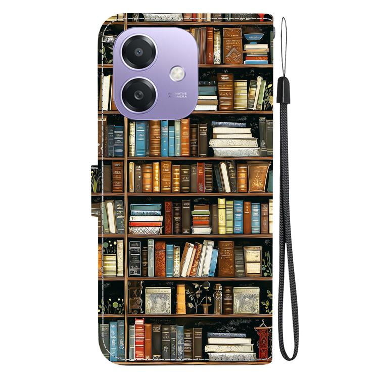 For OPPO A5x / A3x / A3 5G / 4G / A60 5G Crystal Texture Colored Drawing Leather Phone Case