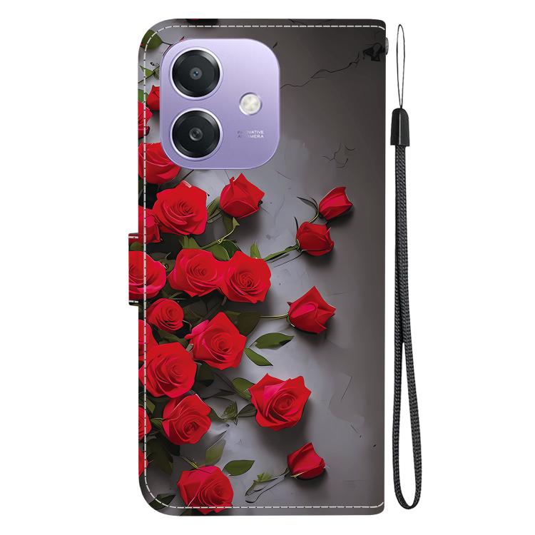 For OPPO A5x / A3x / A3 5G / 4G / A60 5G Crystal Texture Colored Drawing Leather Phone Case