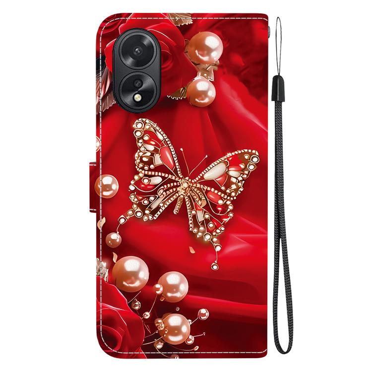 For OPPO A38 / OPPO A18 Crystal Texture Colored Drawing Leather Phone Case