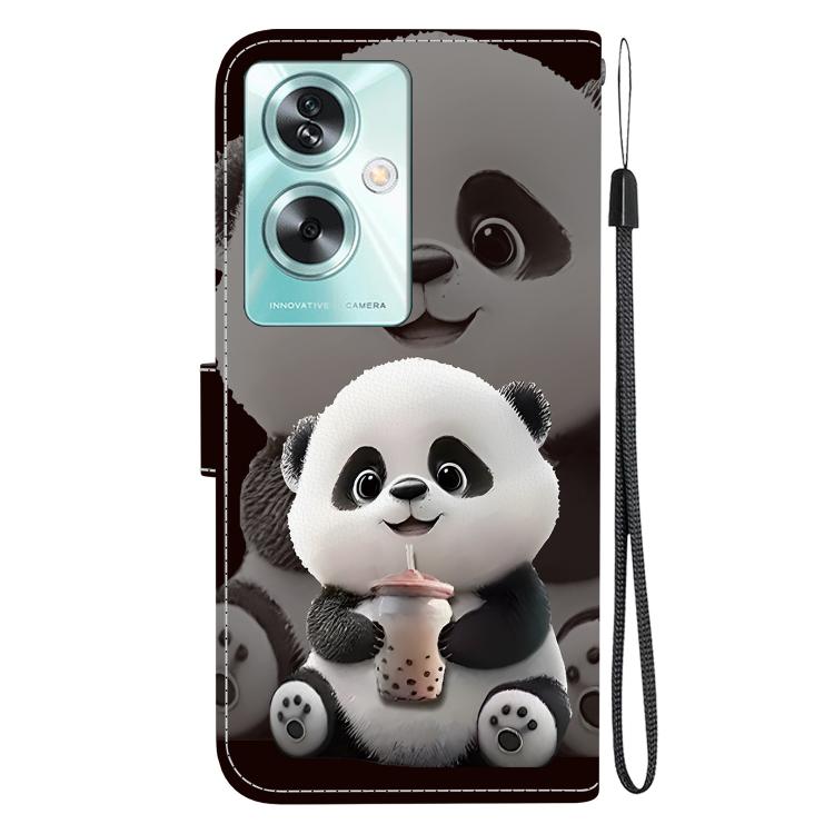 For OPPO A79 5G Global Crystal Texture Colored Drawing Leather Phone Case