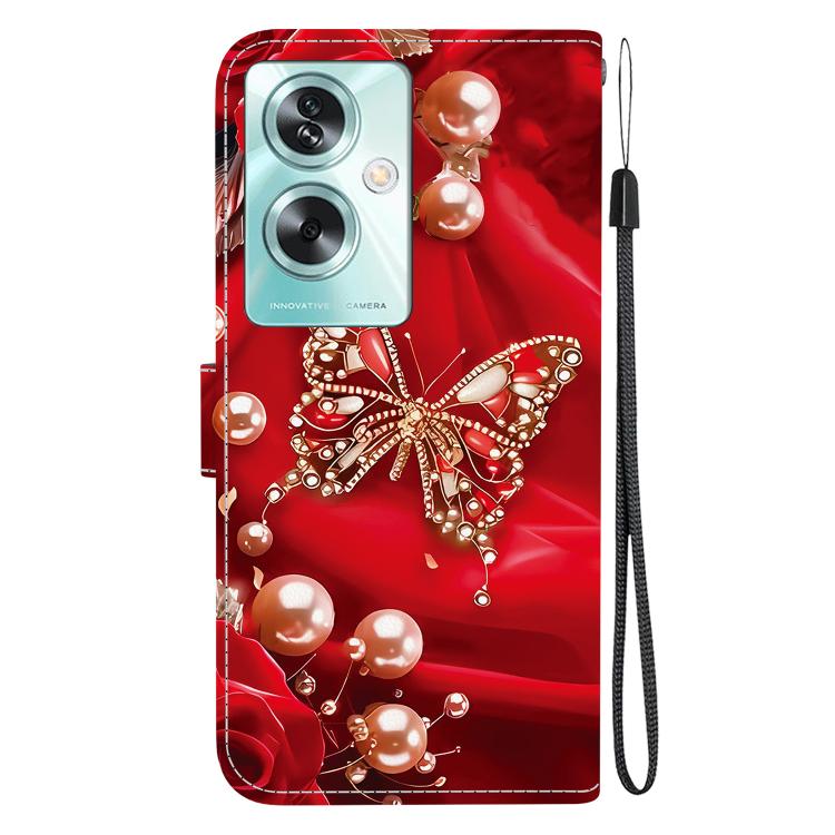 For OPPO A79 5G Global Crystal Texture Colored Drawing Leather Phone Case