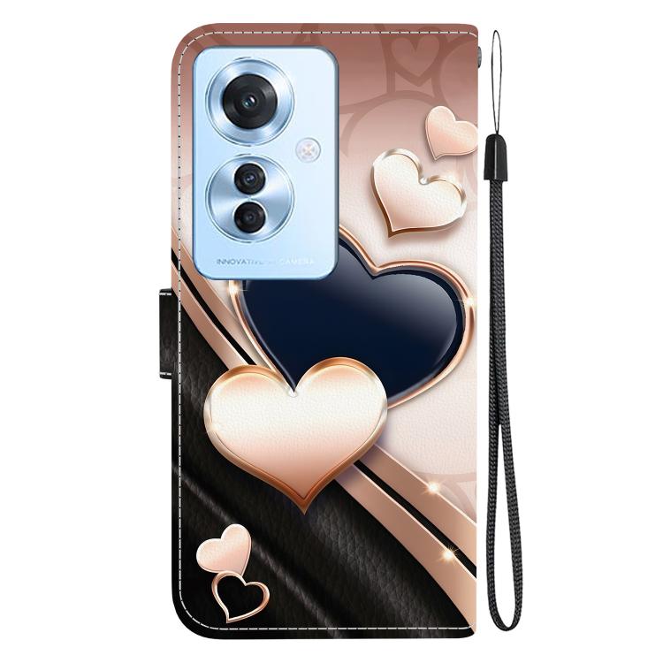 For OPPO Reno11 F / OPPO F25 Pro Crystal Texture Colored Drawing Leather Phone Case