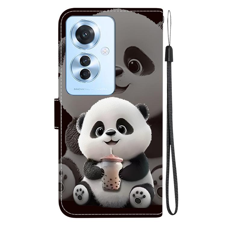 For OPPO Reno11 F / OPPO F25 Pro Crystal Texture Colored Drawing Leather Phone Case
