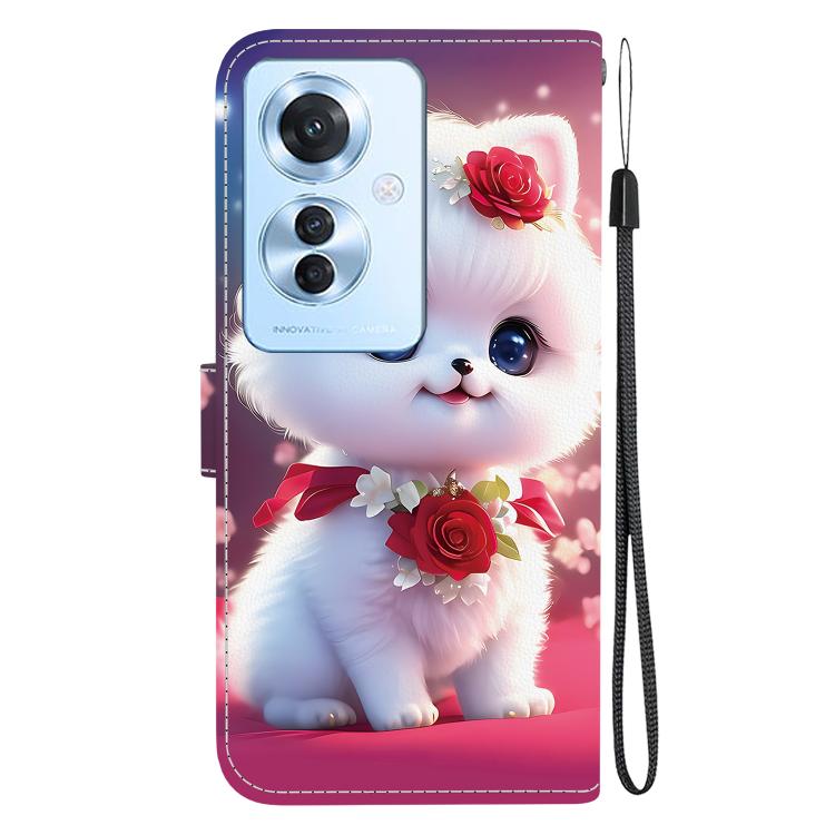 For OPPO Reno11 F / OPPO F25 Pro Crystal Texture Colored Drawing Leather Phone Case