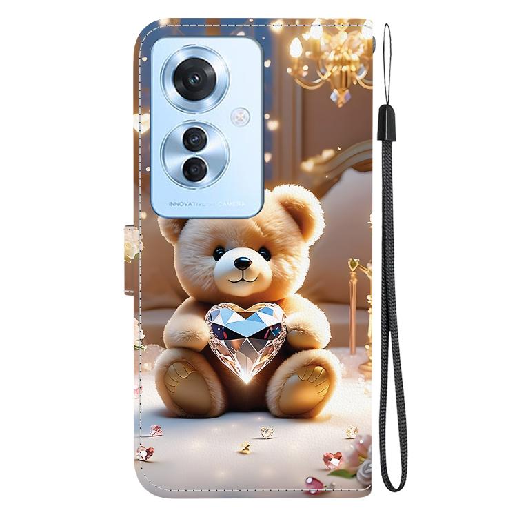 For OPPO Reno11 F / OPPO F25 Pro Crystal Texture Colored Drawing Leather Phone Case