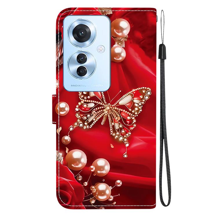 For OPPO Reno11 F / OPPO F25 Pro Crystal Texture Colored Drawing Leather Phone Case