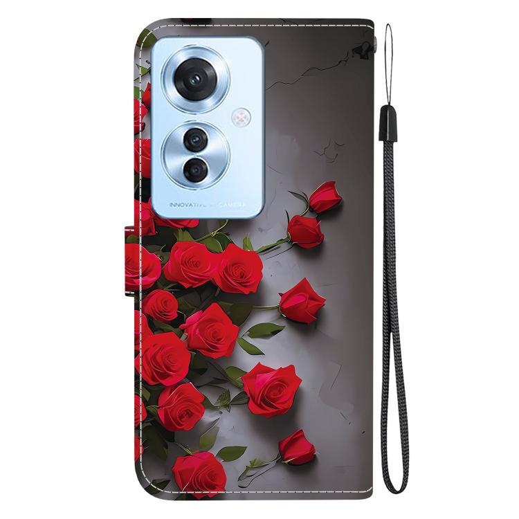 For OPPO Reno11 F / OPPO F25 Pro Crystal Texture Colored Drawing Leather Phone Case