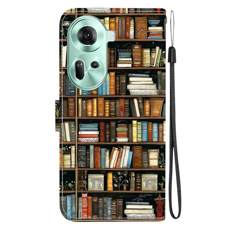 For OPPO Reno11 Global Crystal Texture Colored Drawing Leather Phone Case