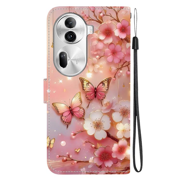 For OPPO Reno11 Pro Global Crystal Texture Colored Drawing Leather Phone Case