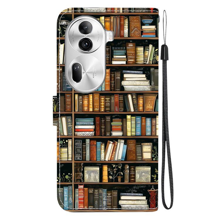 For OPPO Reno11 Pro Global Crystal Texture Colored Drawing Leather Phone Case
