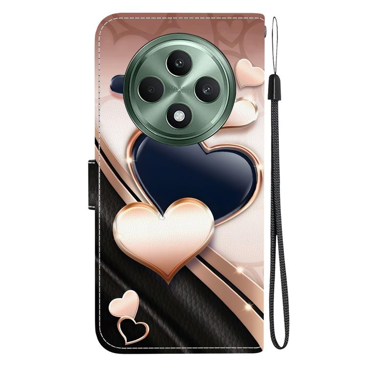 For OPPO Reno12 F 4G / 5G Crystal Texture Colored Drawing Leather Phone Case