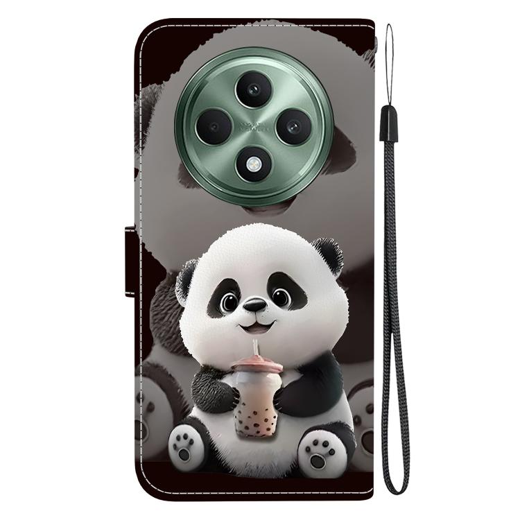For OPPO Reno12 F 4G / 5G Crystal Texture Colored Drawing Leather Phone Case