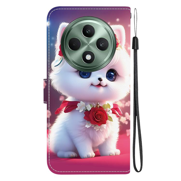 For OPPO Reno12 F 4G / 5G Crystal Texture Colored Drawing Leather Phone Case