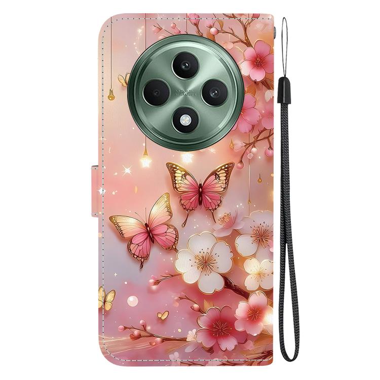 For OPPO Reno12 F 4G / 5G Crystal Texture Colored Drawing Leather Phone Case