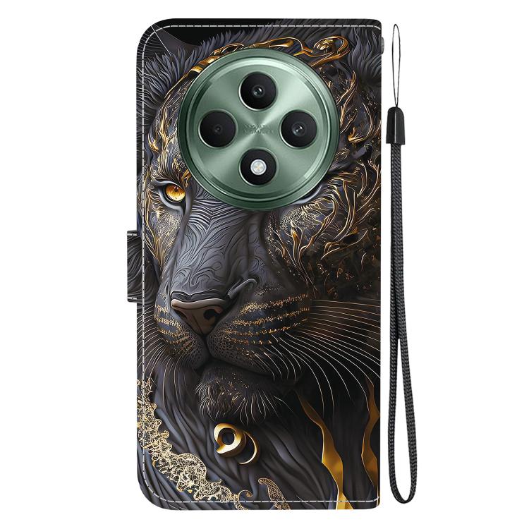 For OPPO Reno12 F 4G / 5G Crystal Texture Colored Drawing Leather Phone Case