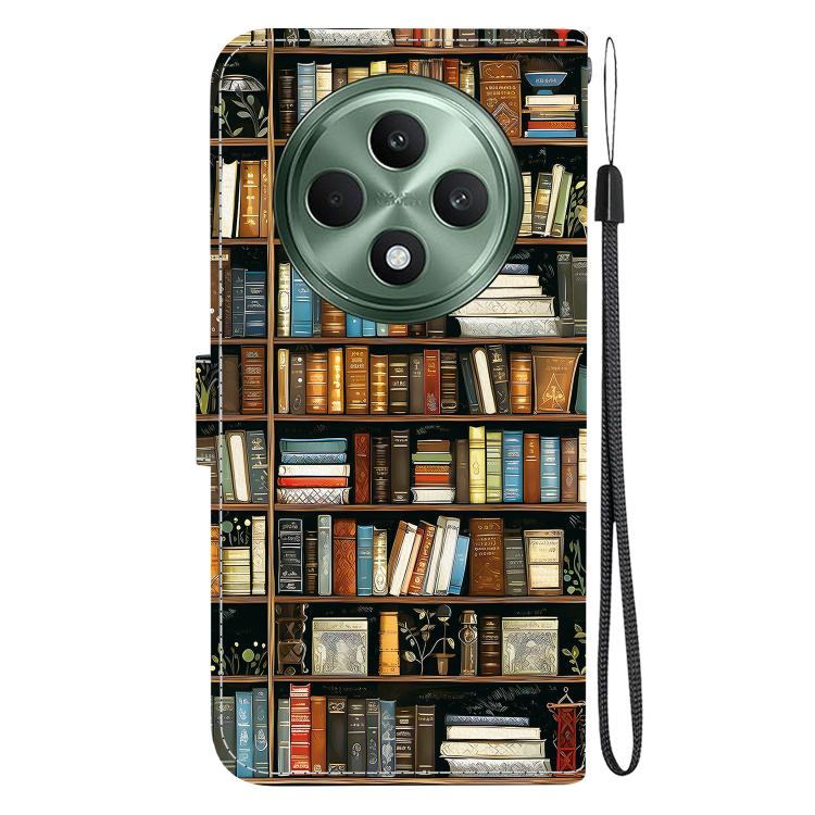 For OPPO Reno12 F 4G / 5G Crystal Texture Colored Drawing Leather Phone Case