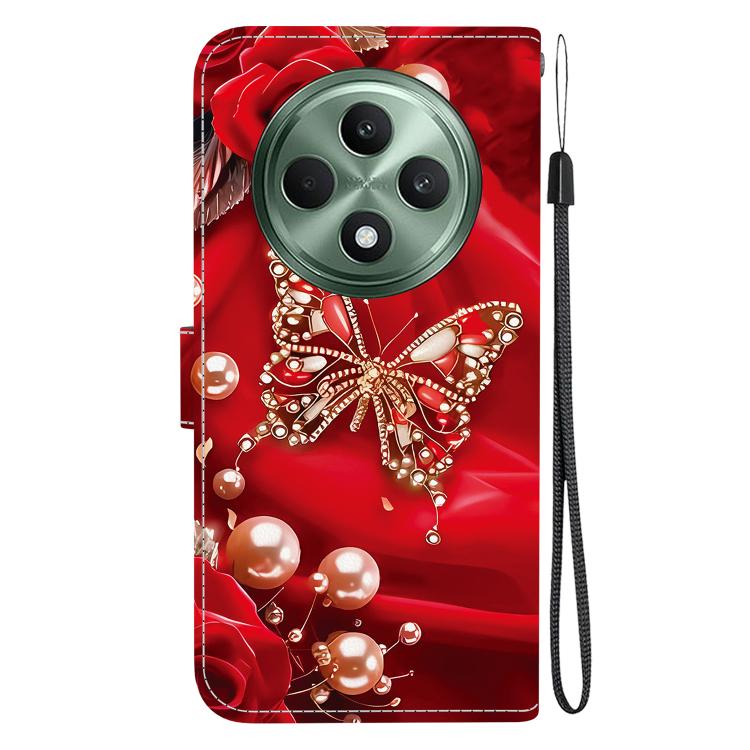 For OPPO Reno12 F 4G / 5G Crystal Texture Colored Drawing Leather Phone Case