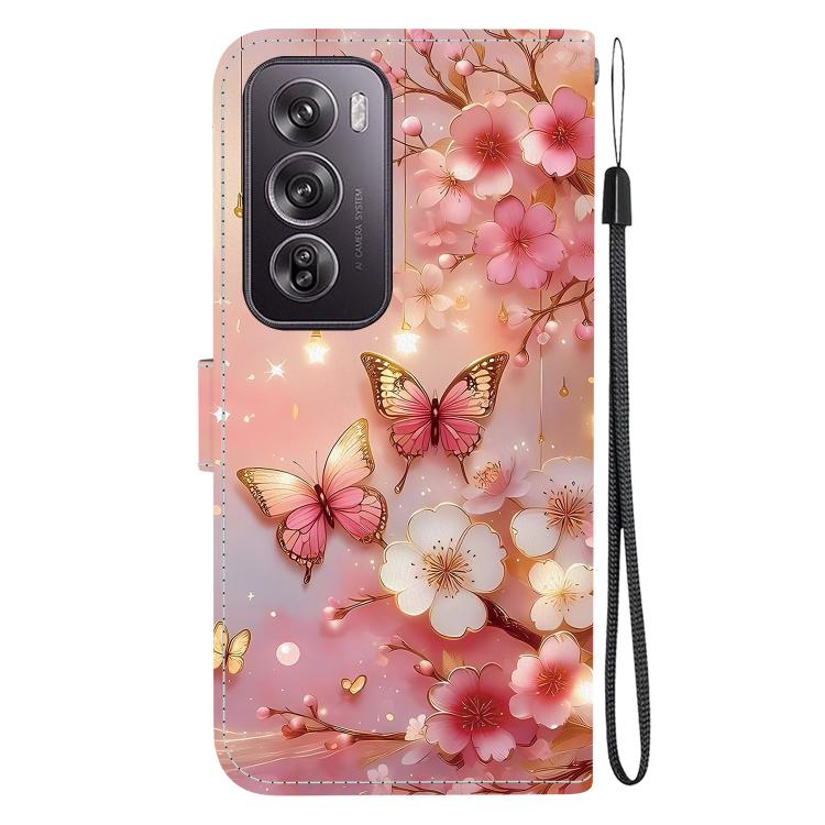 For OPPO Reno12 Pro Global Crystal Texture Colored Drawing Leather Phone Case