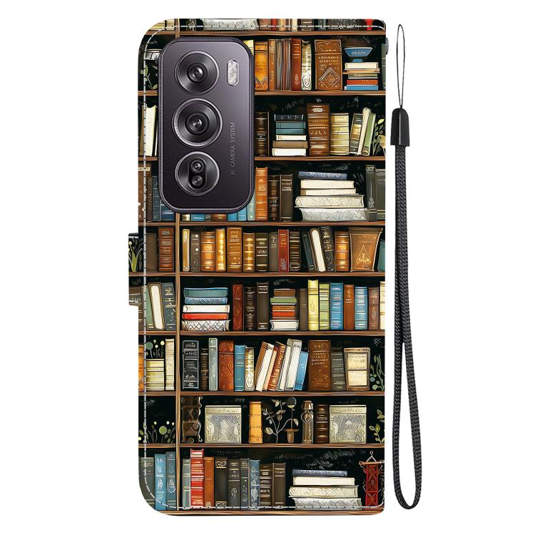 For OPPO Reno12 Pro Global Crystal Texture Colored Drawing Leather Phone Case