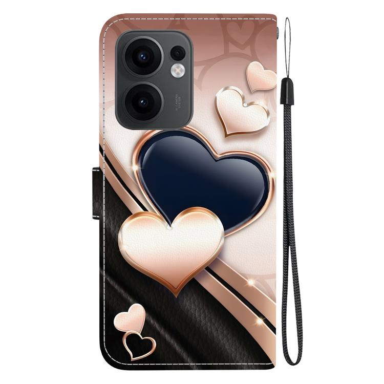 For OPPO Reno13 F 4G / 5G Crystal Texture Colored Drawing Leather Phone Case