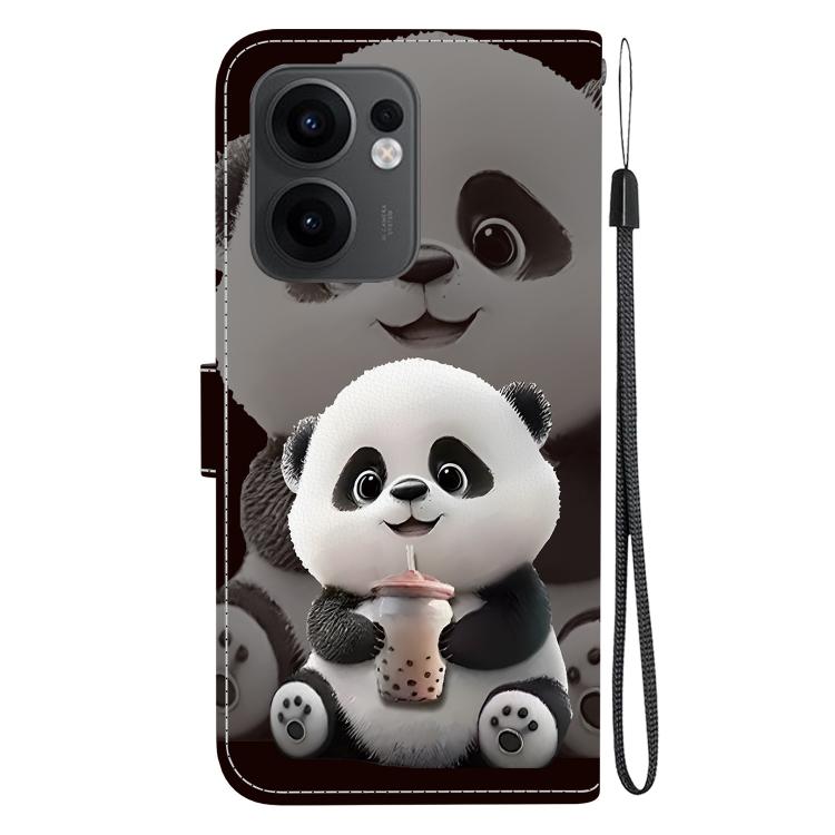 For OPPO Reno13 F 4G / 5G Crystal Texture Colored Drawing Leather Phone Case