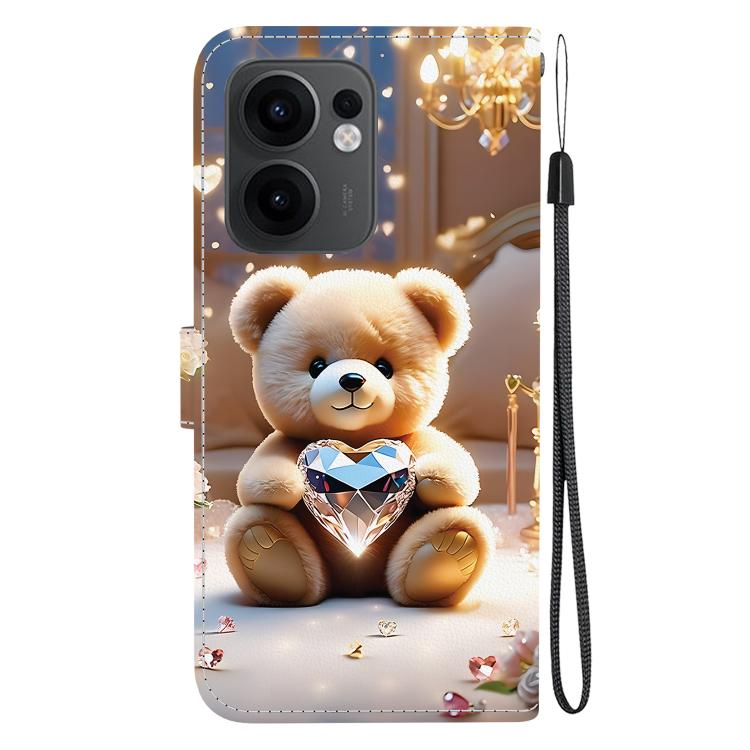 For OPPO Reno13 F 4G / 5G Crystal Texture Colored Drawing Leather Phone Case