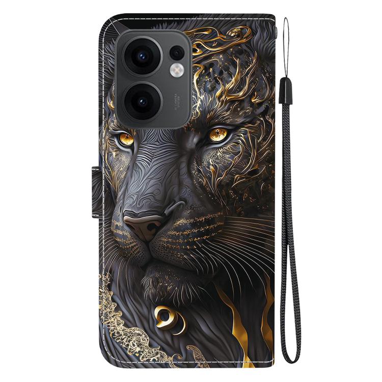 For OPPO Reno13 F 4G / 5G Crystal Texture Colored Drawing Leather Phone Case