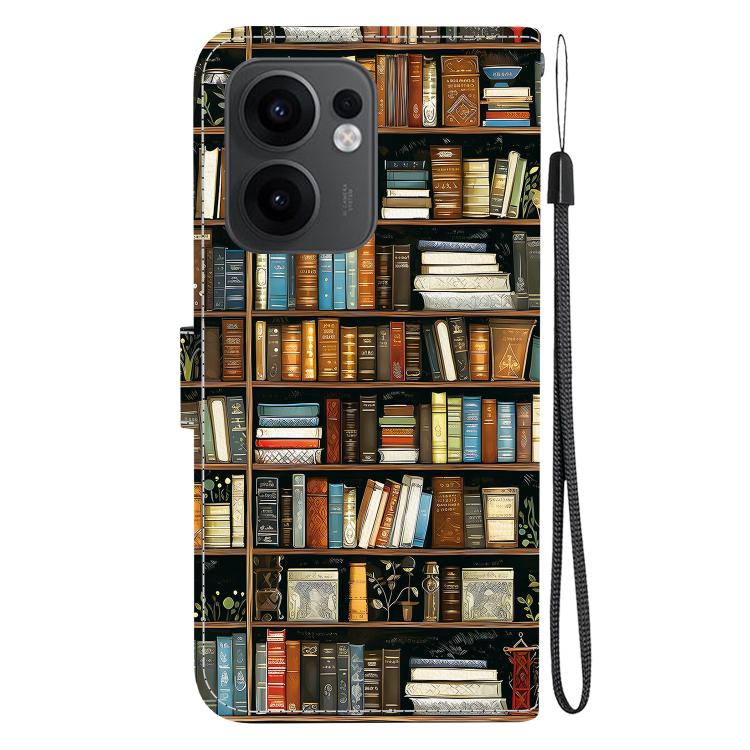 For OPPO Reno13 F 4G / 5G Crystal Texture Colored Drawing Leather Phone Case