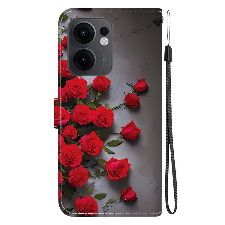 For OPPO Reno13 F 4G / 5G Crystal Texture Colored Drawing Leather Phone Case