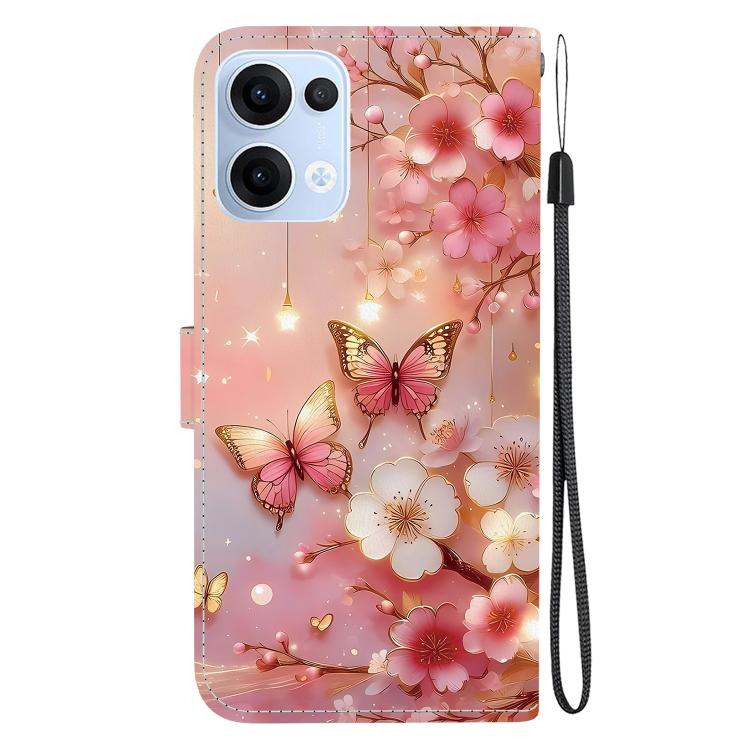For OPPO Reno13 Global Crystal Texture Colored Drawing Leather Phone Case