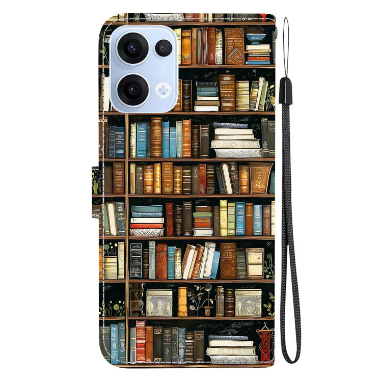 For OPPO Reno13 Global Crystal Texture Colored Drawing Leather Phone Case
