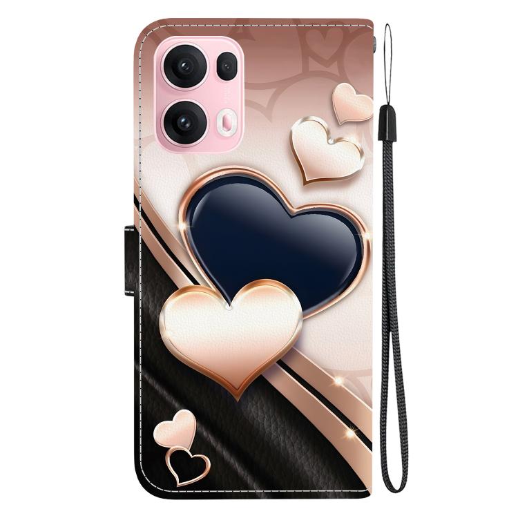 For OPPO Reno13 Pro Global Crystal Texture Colored Drawing Leather Phone Case