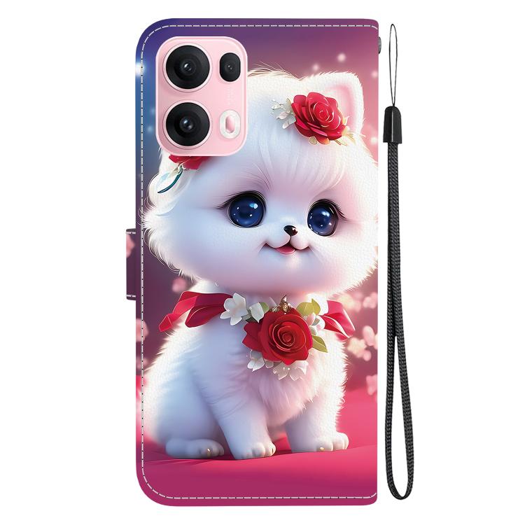 For OPPO Reno13 Pro Global Crystal Texture Colored Drawing Leather Phone Case