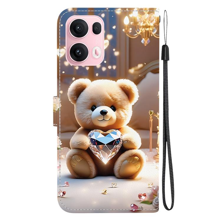 For OPPO Reno13 Pro Global Crystal Texture Colored Drawing Leather Phone Case