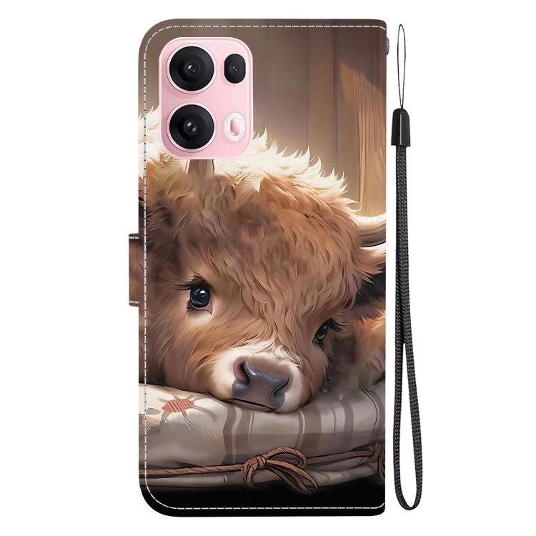 For OPPO Reno13 Pro Global Crystal Texture Colored Drawing Leather Phone Case