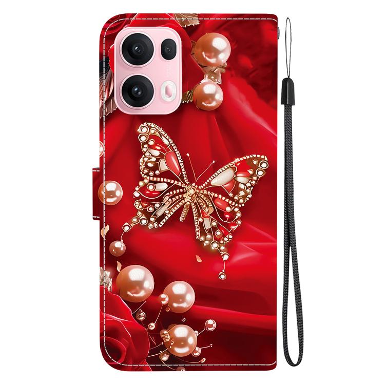 For OPPO Reno13 Pro Global Crystal Texture Colored Drawing Leather Phone Case