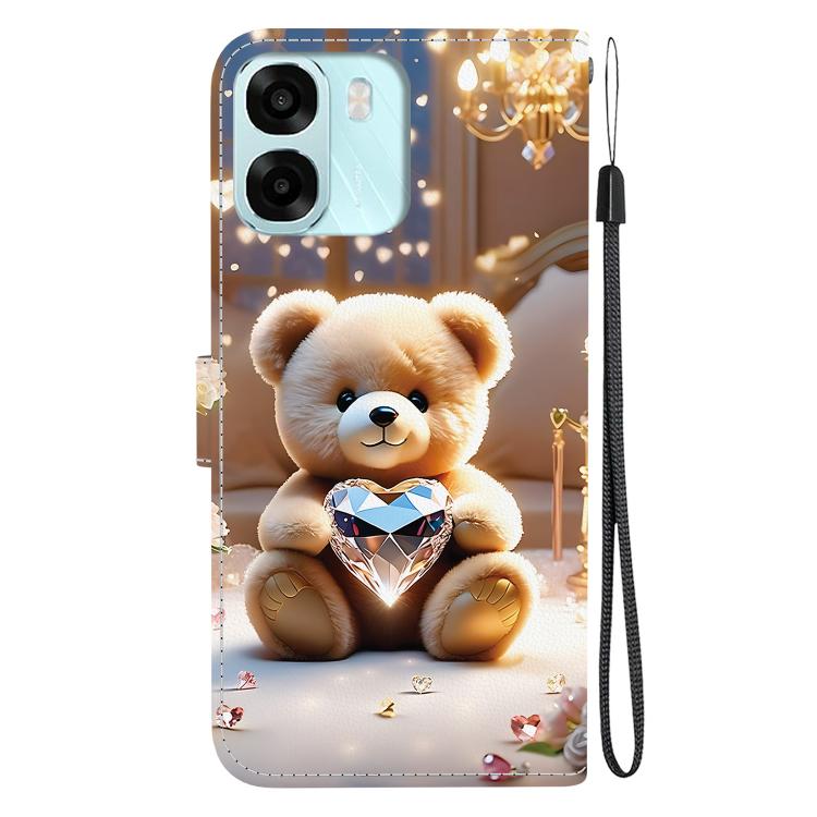 For OPPO A6 / A6s / A6t / A6x 4G / 5G Global Crystal Texture Colored Drawing Leather Phone Case