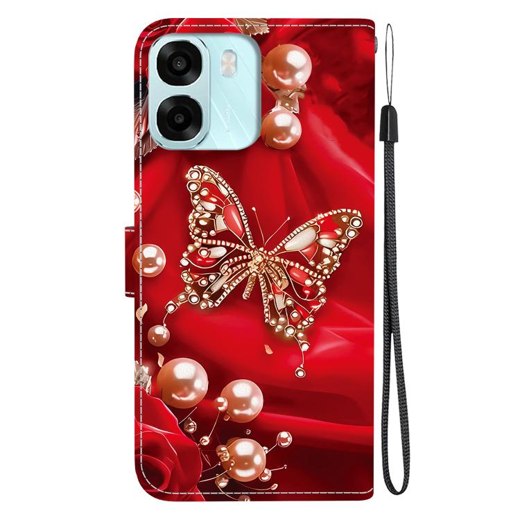 For OPPO A6 / A6s / A6t / A6x 4G / 5G Global Crystal Texture Colored Drawing Leather Phone Case