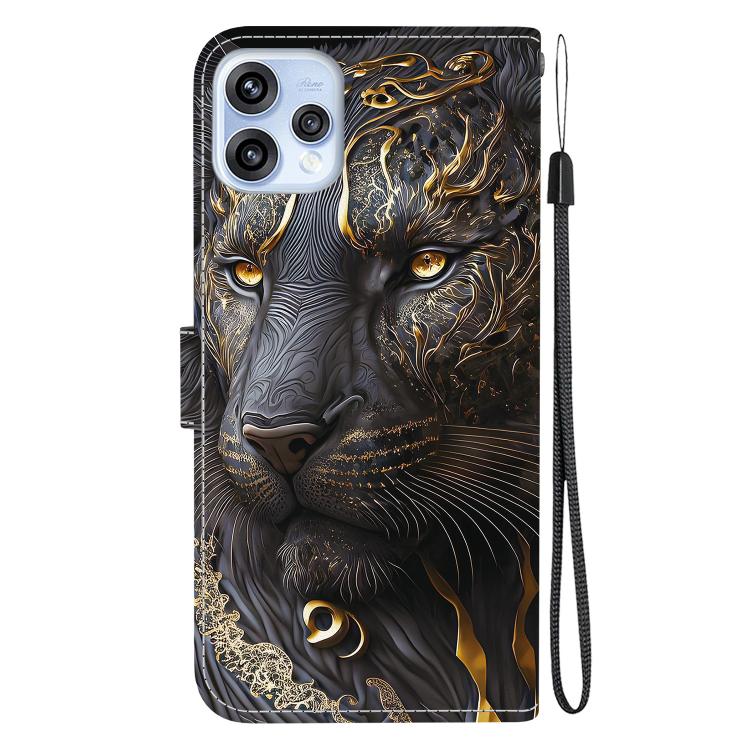 For OPPO Reno15 5G Global Crystal Texture Colored Drawing Leather Phone Case