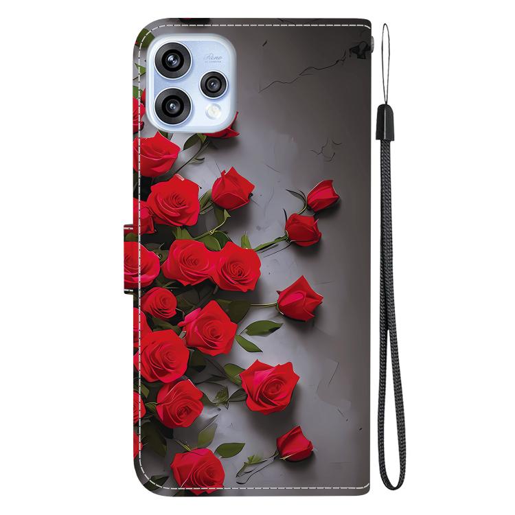 For OPPO Reno15 5G Global Crystal Texture Colored Drawing Leather Phone Case