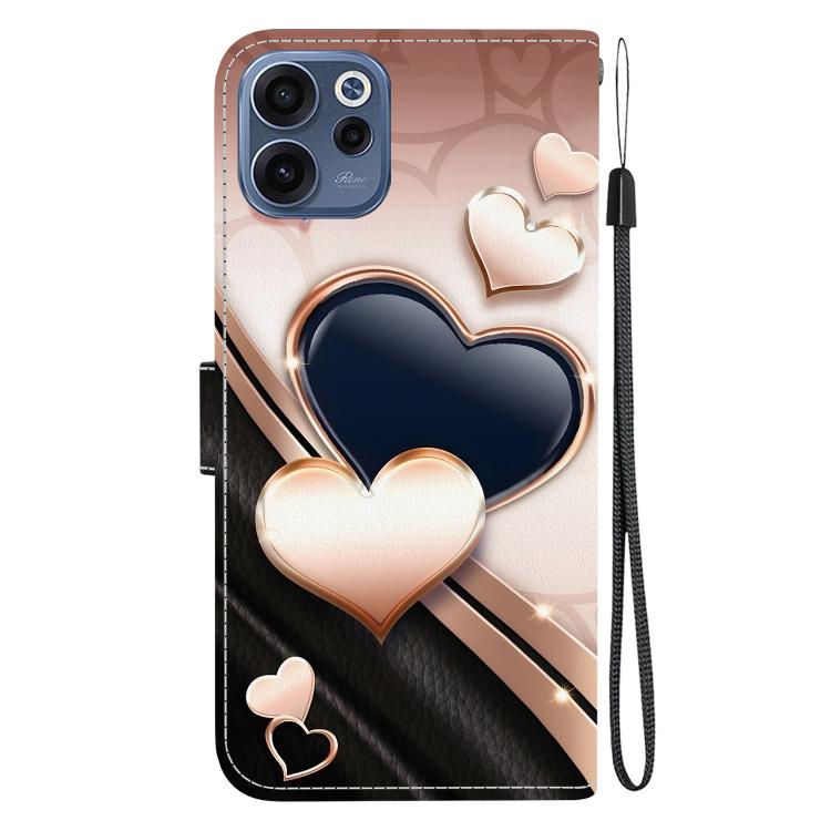 For OPPO Reno15 F 5G Global Crystal Texture Colored Drawing Leather Phone Case