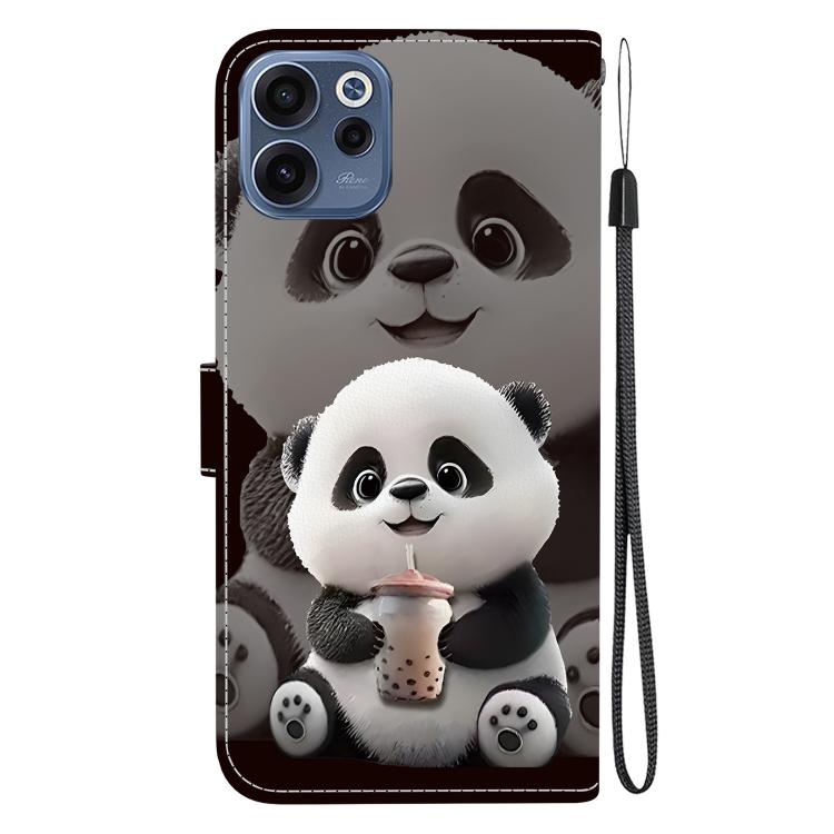 For OPPO Reno15 F 5G Global Crystal Texture Colored Drawing Leather Phone Case