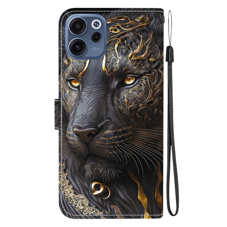 For OPPO Reno15 F 5G Global Crystal Texture Colored Drawing Leather Phone Case
