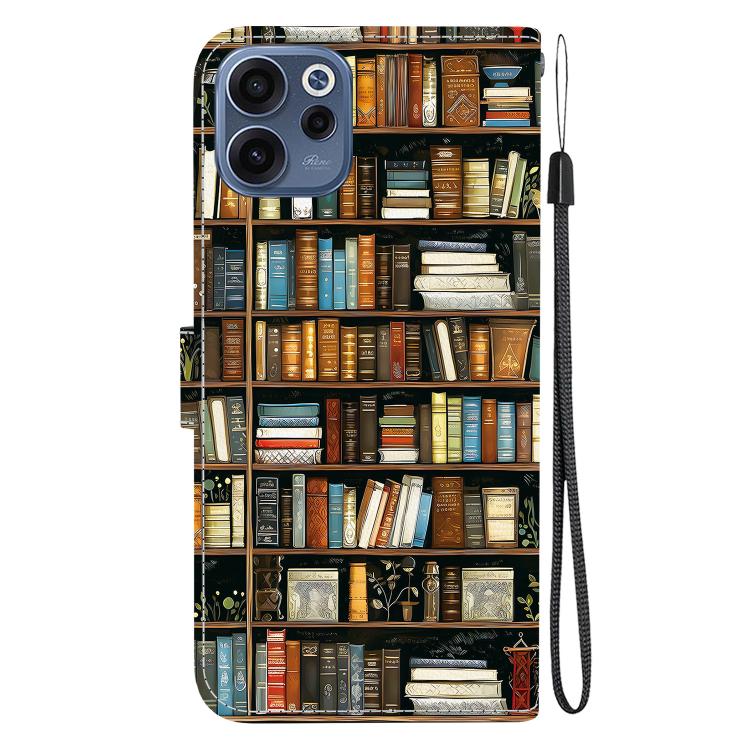For OPPO Reno15 F 5G Global Crystal Texture Colored Drawing Leather Phone Case