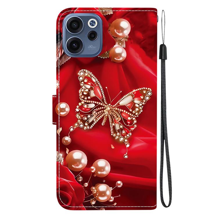 For OPPO Reno15 F 5G Global Crystal Texture Colored Drawing Leather Phone Case